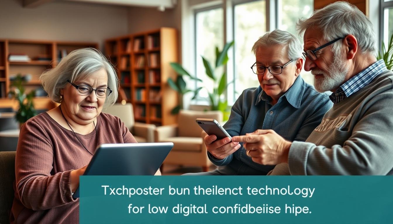 adapting digital interfaces for low tech confidence adults