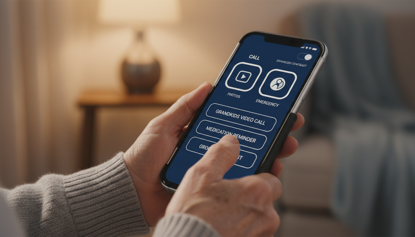 adaptive smartphone settings for aging hands