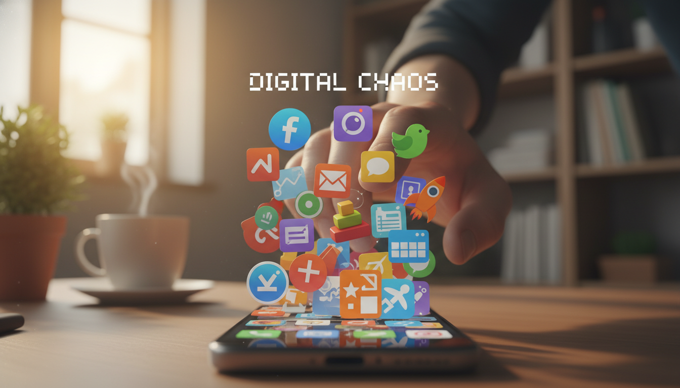 minimizing app clutter for focused device use