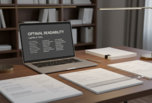 text size balance for usability